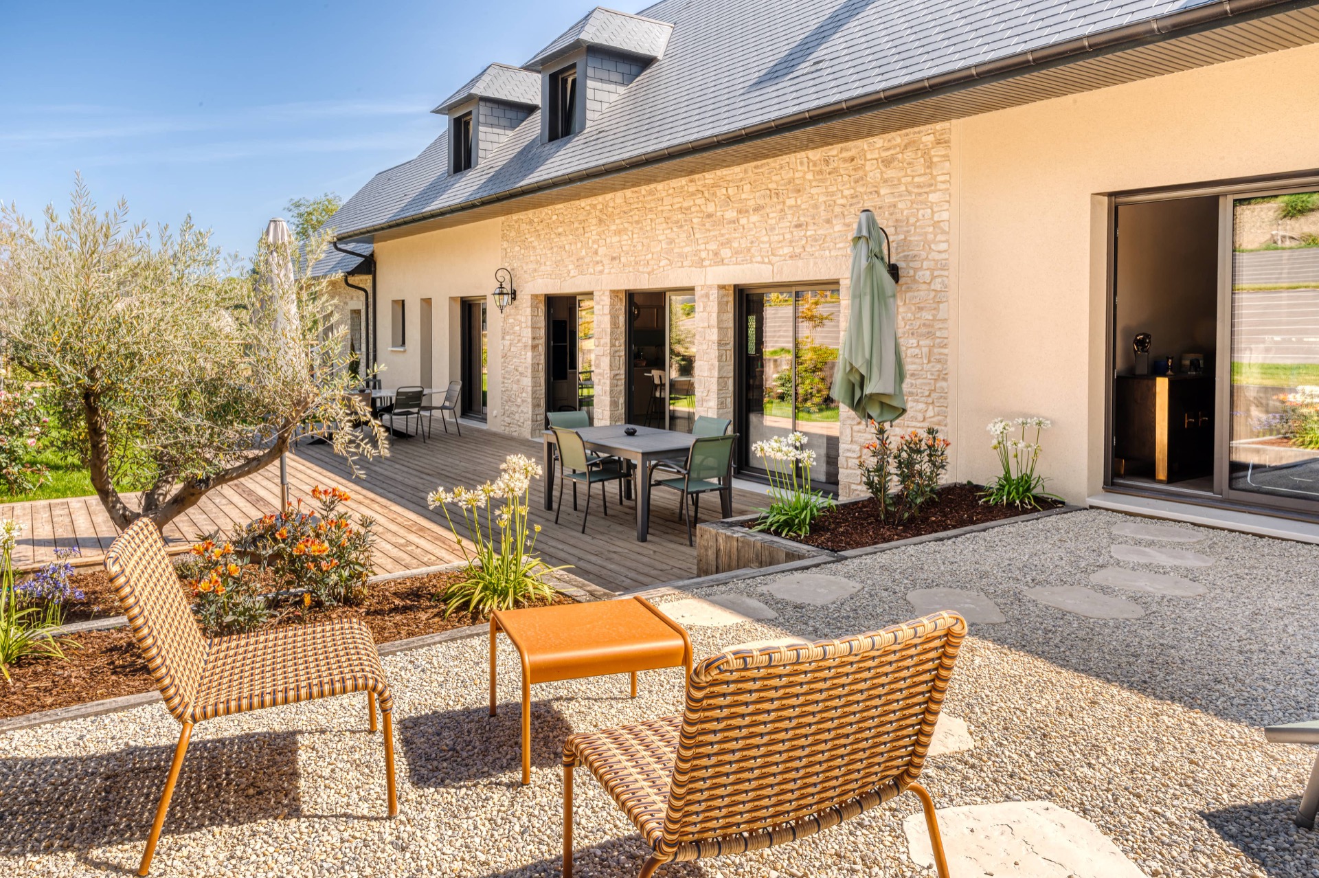 Vue du jardin extérieur