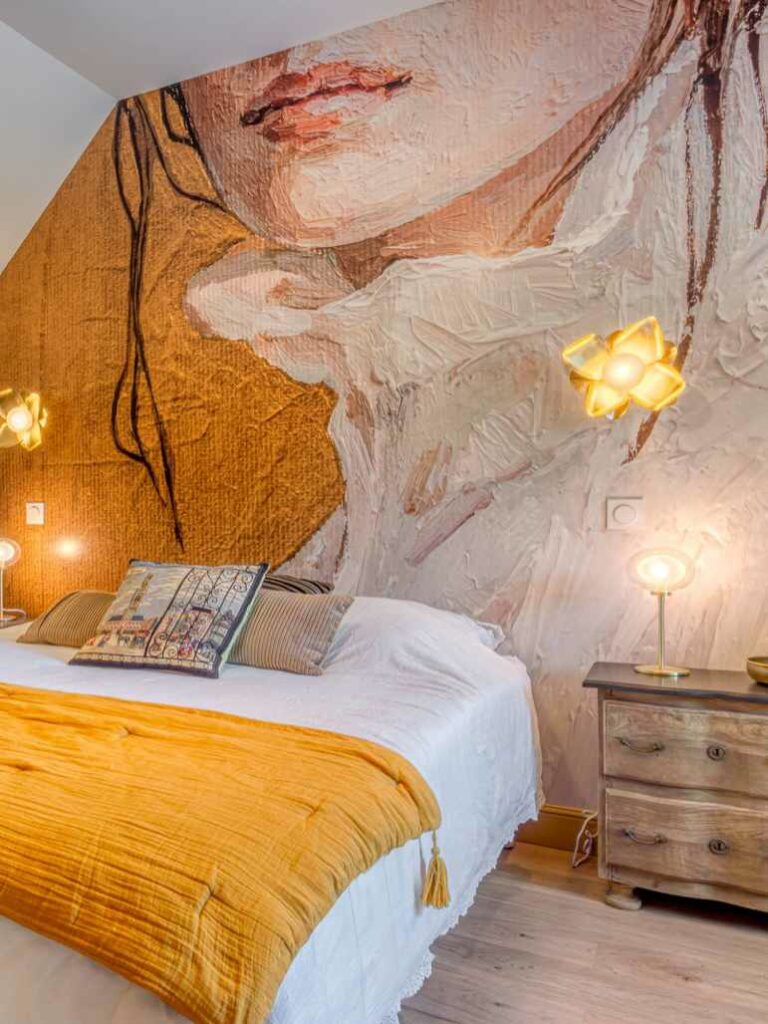 Chambres gold vue du lit